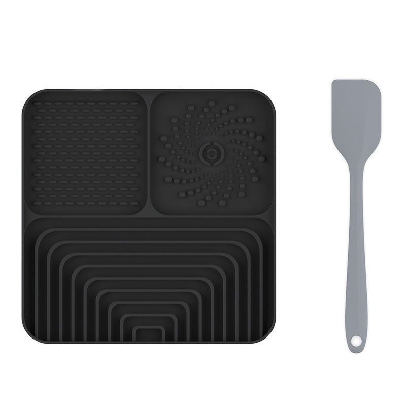 Silicone Pet Lick Placemat Slow Food Mat Pet Tray with Suction Cup Non-slip Cat and Dog Feeding Mat Anti-overflow Anti-choking Mat