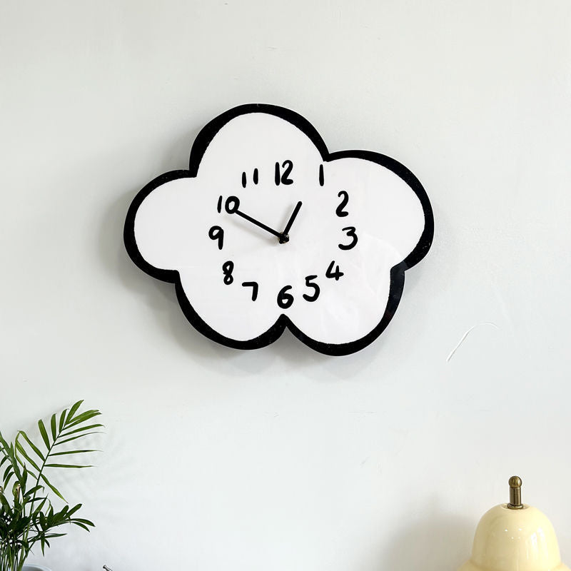 Cartoon Silent Sheep Swing Clock Home Living Room Kidsren's Room Wall Clock Home Decoration Modern Simple Clock Decoration