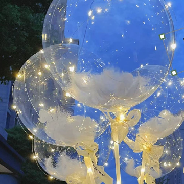 led the string of lights balloons