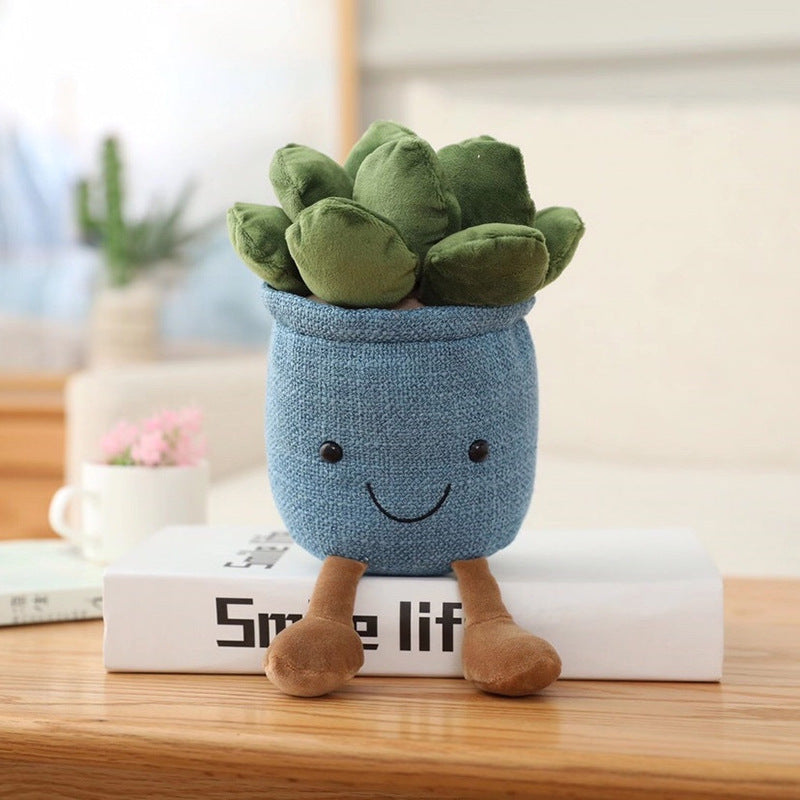 Soft toy plant decoration piece
