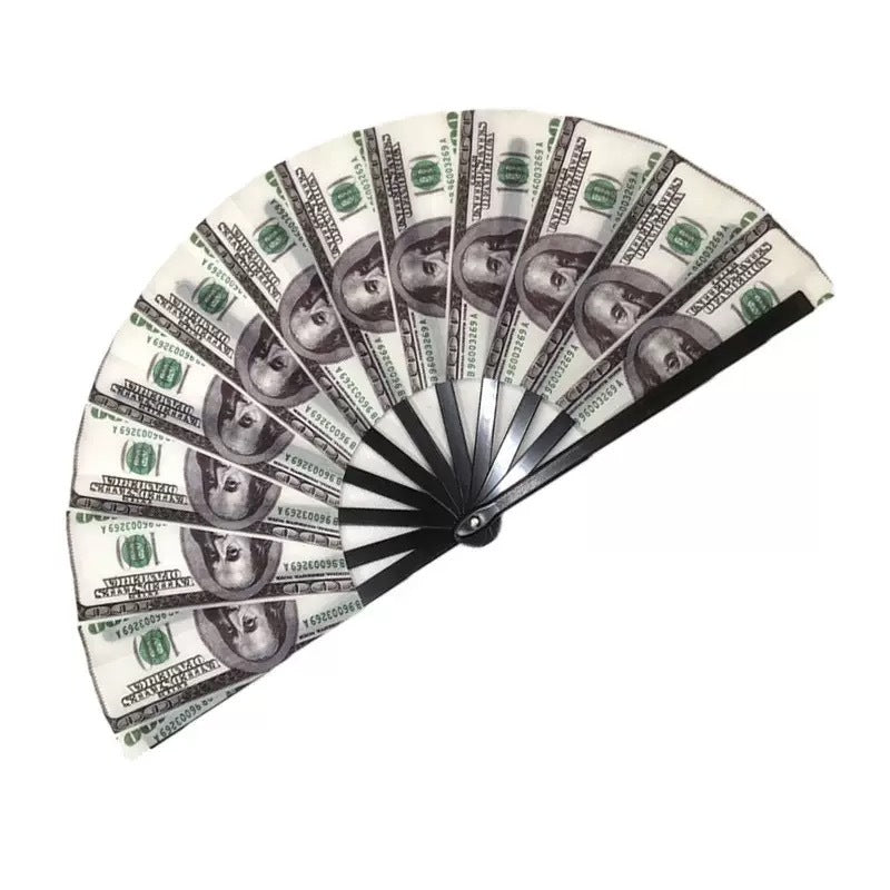 Colorful Pattern Kung Fu Fan