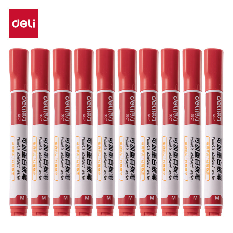 The large tip of the water-based marker pen can be refilled with ink