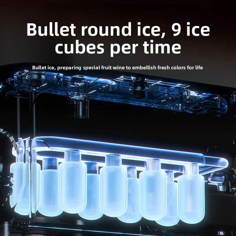 ice machine small home dormitory students intelligent mini outdoor automatic bullet round ice machine