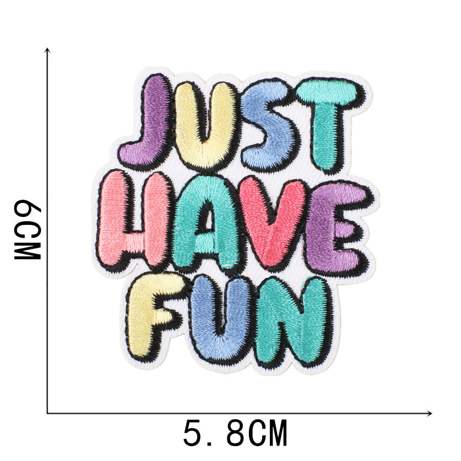 Clothing decoration with embroidered patches