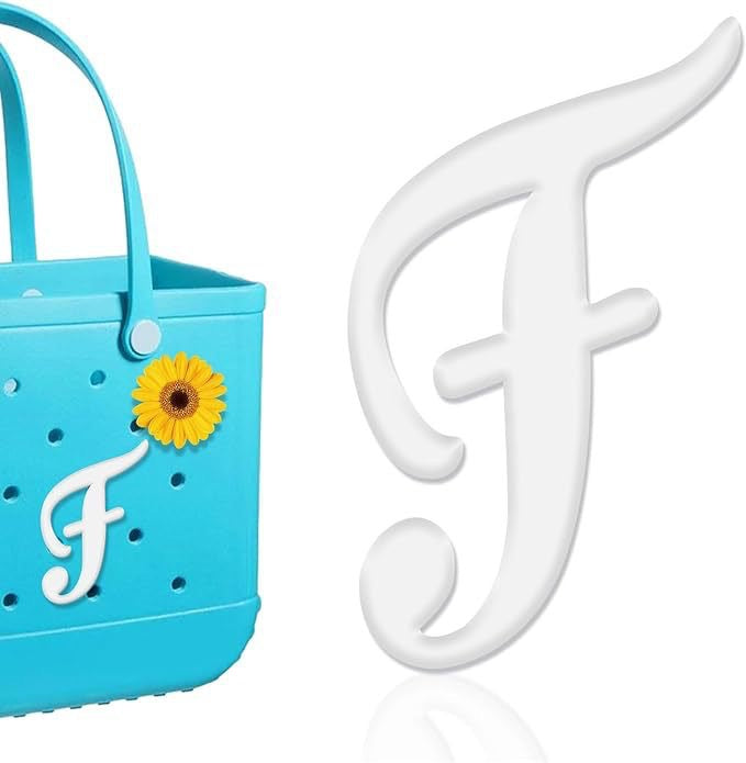 26-piece beach bag with letter accessories