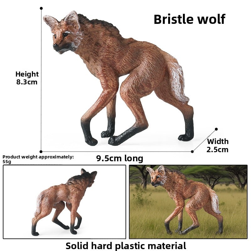 Solid Simulation Wild Wolf Animal Model for Kids Educational Toy