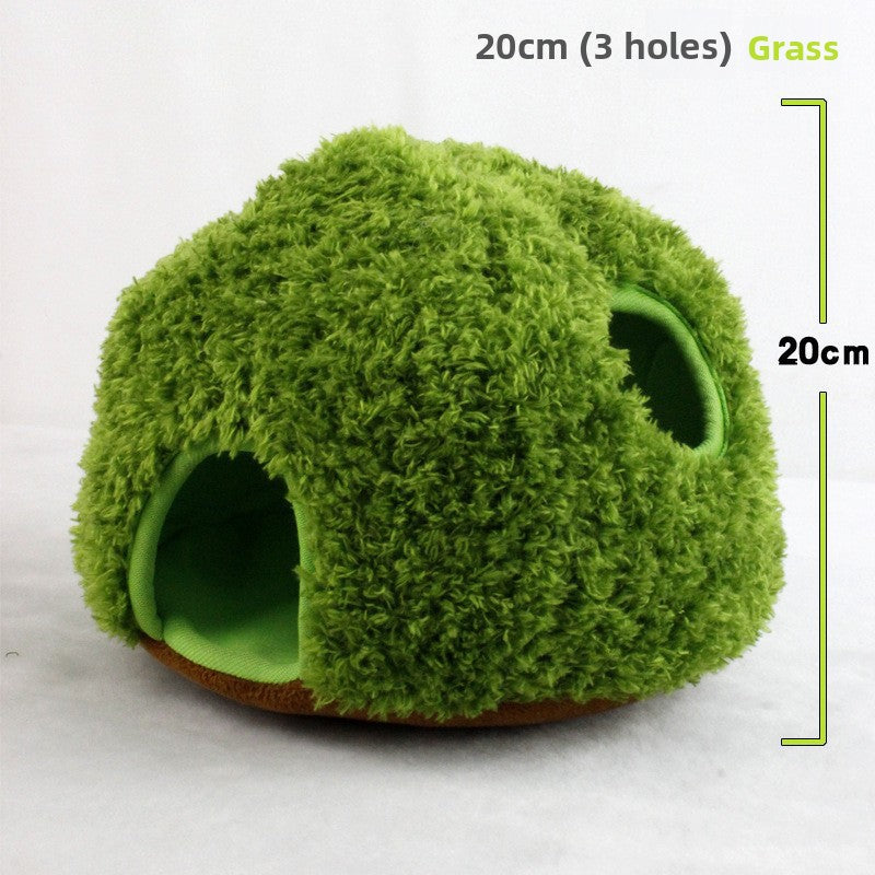 Pet toy supplies: Squeaky Tree Hole Panda Plush toy