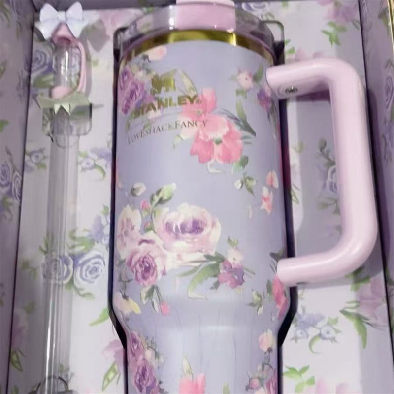 Thermal straw water bottle