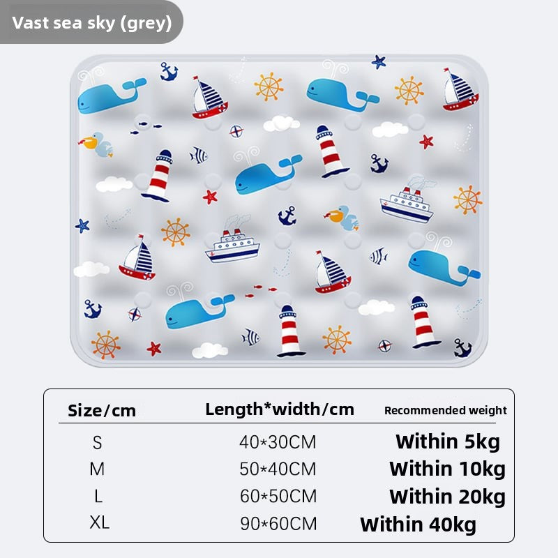 Pet ice pad dog cat cooler mat summer ice bed sleeping floor mat cooling supplies ice nest