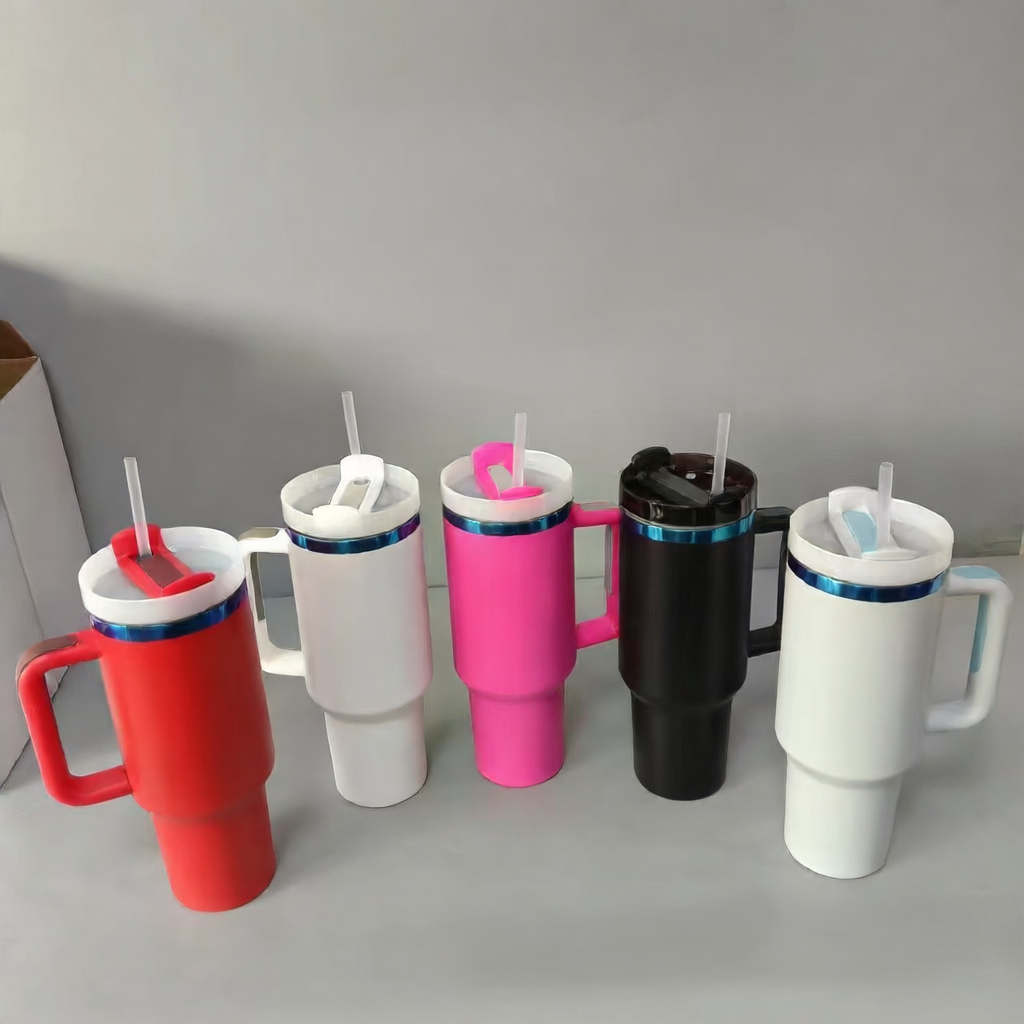 40oz Ion-Plated Tumbler ? 304 Stainless Steel Insulated Cup with Straw for Car & Outdoor Use