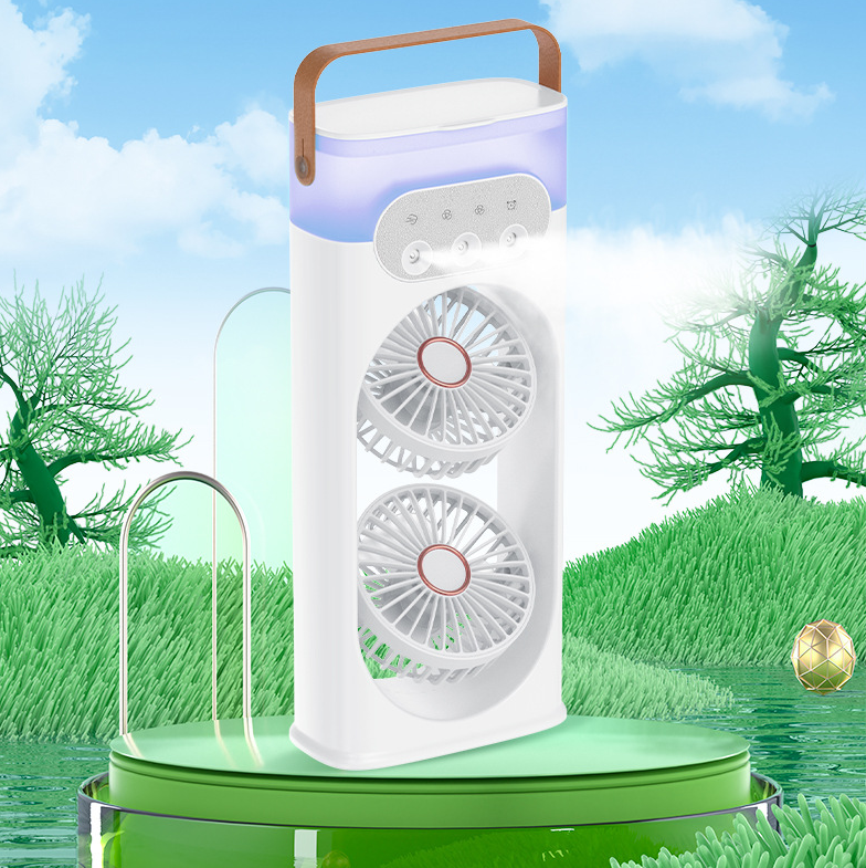 Three-hole double-head spray fan