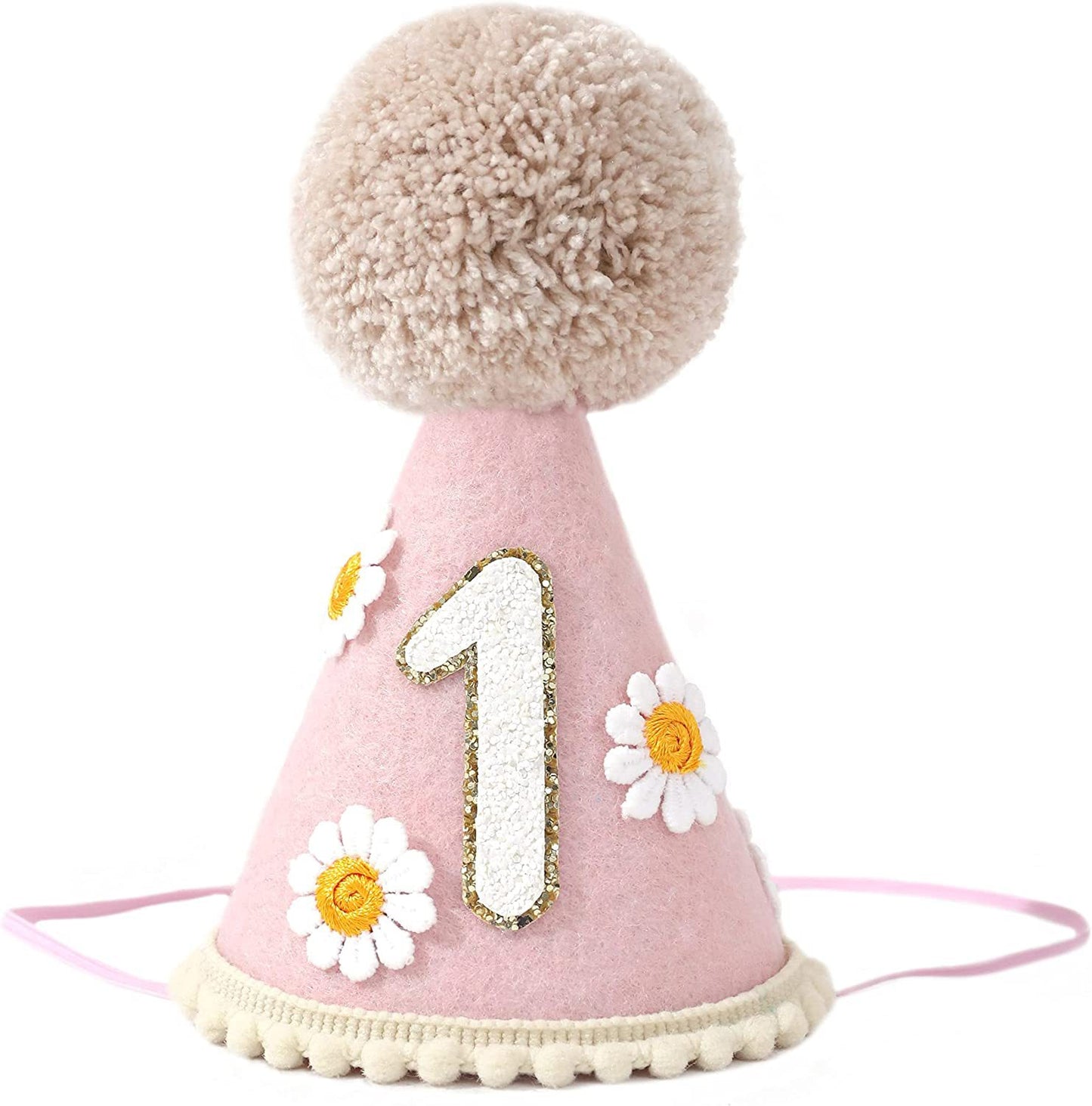 Daisy ins baby birthday hat decoration photo props digital children's year-old baby party headdress layout
