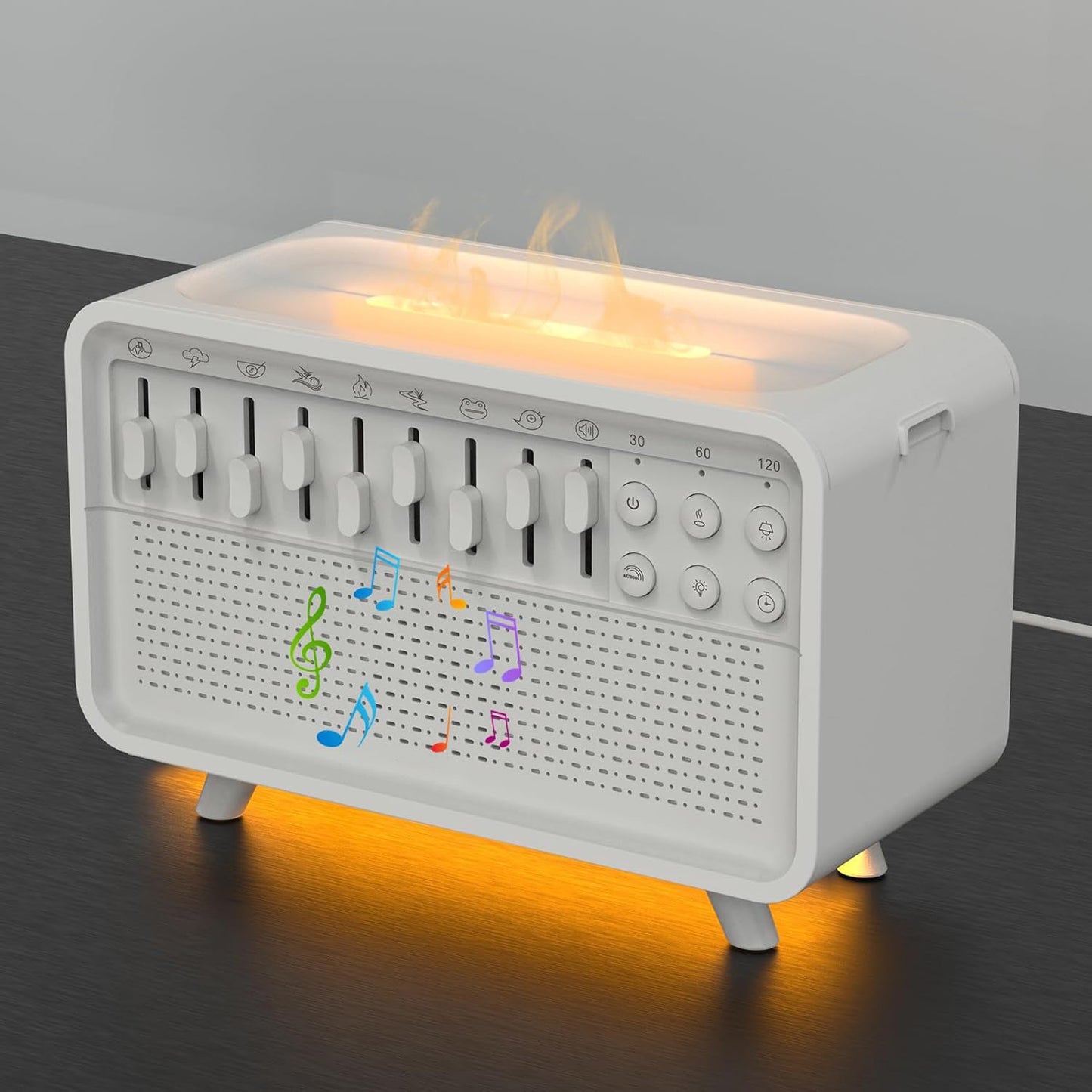 Humidifier, night light, sleep aid, white noise machine