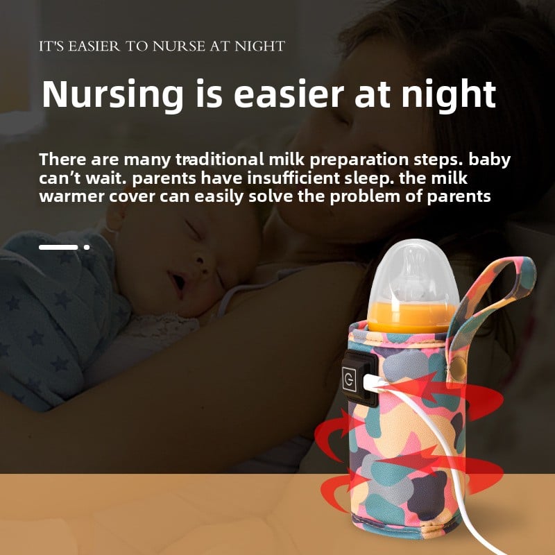 Baby Bottle Thermos Set Children's Universal Outdoor Portable Warm Milk Set Car Constant Temperature Heating Warm Artifact Home Cross-border