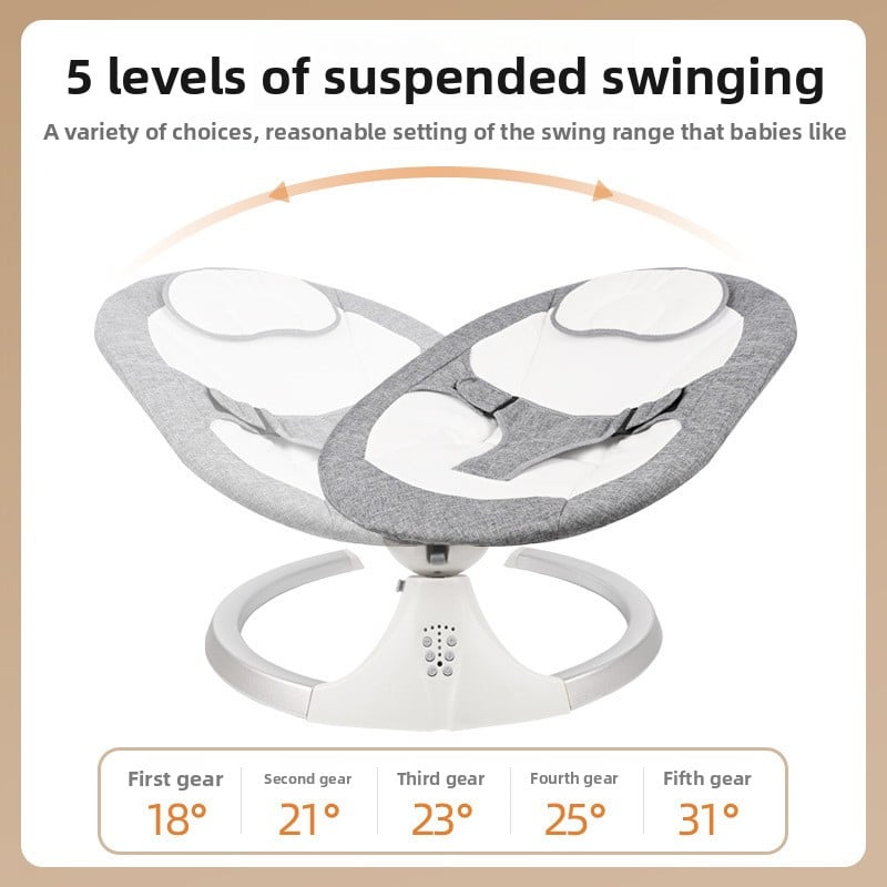 Baby rocking chair, a magic tool for soothing kids, baby sleeping lounge chair, and electric cradle for newborns