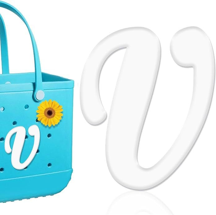 26-piece beach bag with letter accessories