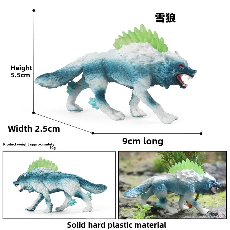 Solid Simulation Wild Wolf Animal Model for Kids Educational Toy