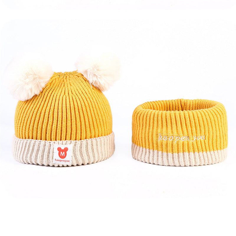 Autumn and winter baby hat