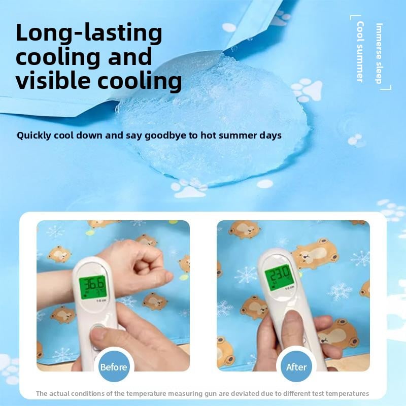 Pet ice pad dog cat cooler mat summer ice bed sleeping floor mat cooling supplies ice nest
