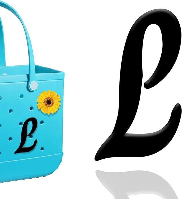26-piece beach bag with letter accessories