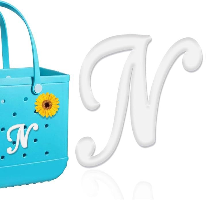26-piece beach bag with letter accessories
