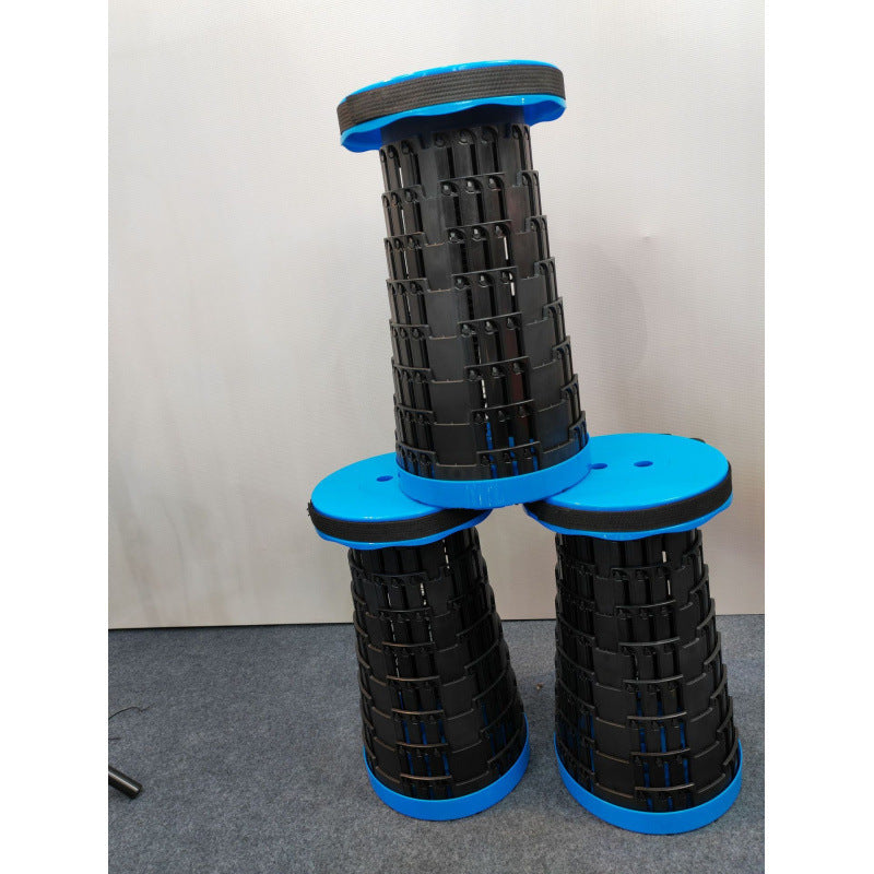Adjustable rainbow telescopic stool, fishing telescopic folding stool