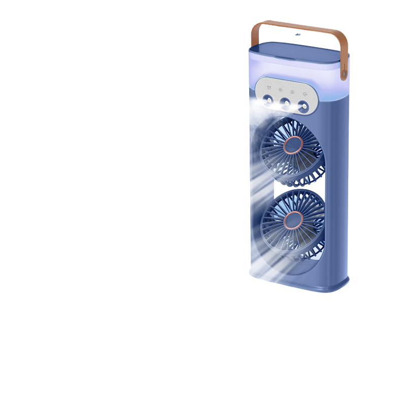 Three-hole double-head spray fan