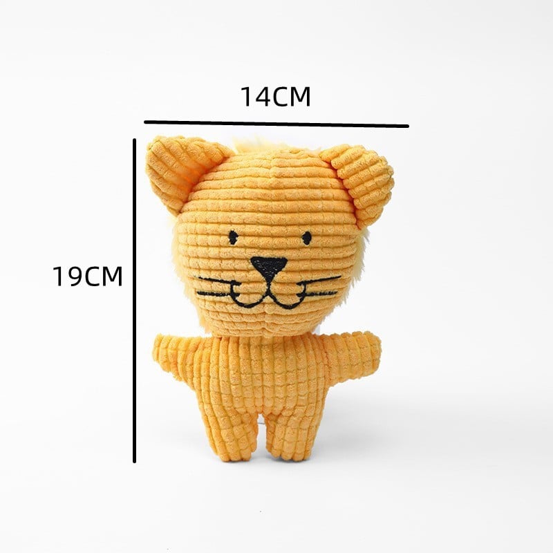 Corn Fleece Plush Pet Toy ? Squeaky Chew for Dogs & Cats
