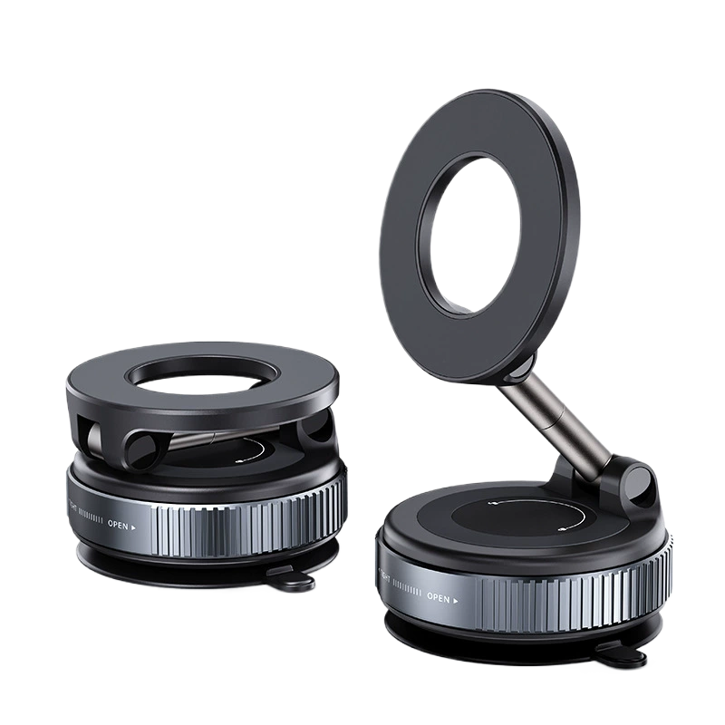 2025 New Vacuum Suction Magnetic Car Phone Holder Navigation & Desktop Mount