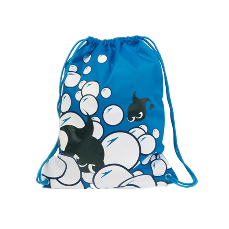 Waterproof double-shoulder drawstring bag