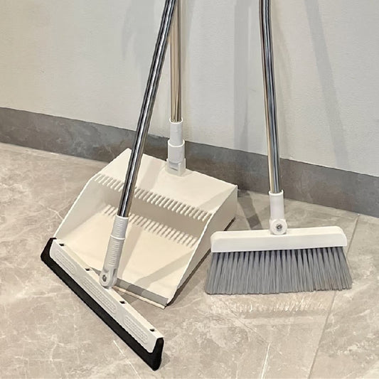 Household broom and dustpan