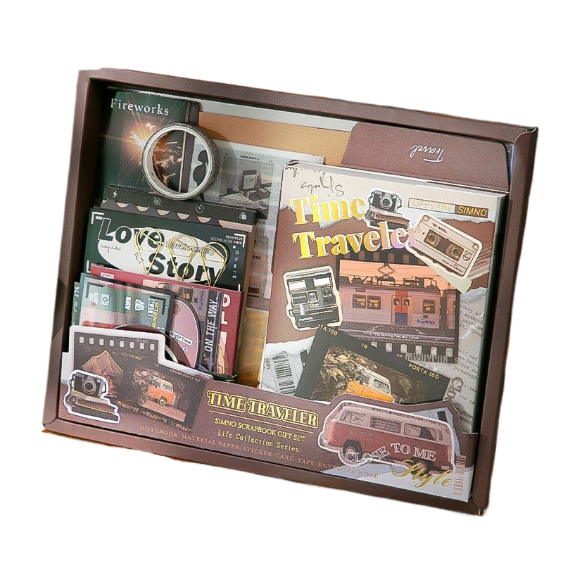 Retro planner book sticker sticky note planner material set