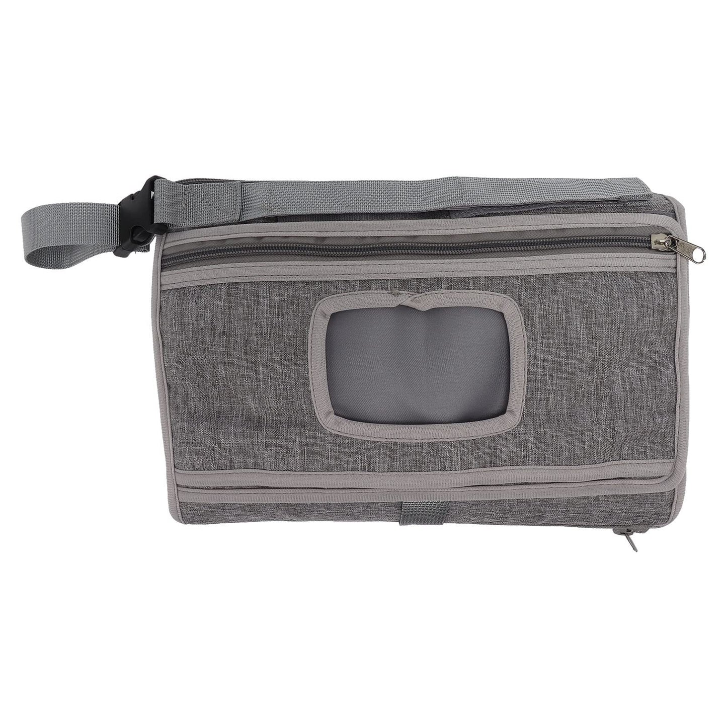 Portable diaper changing stroller hanging diaper pad bag