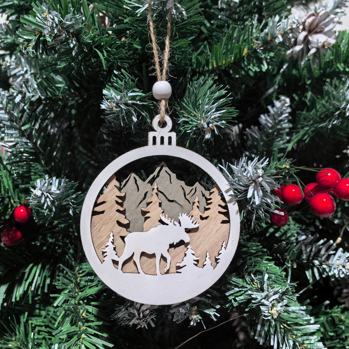 Wooden Christmas ornaments