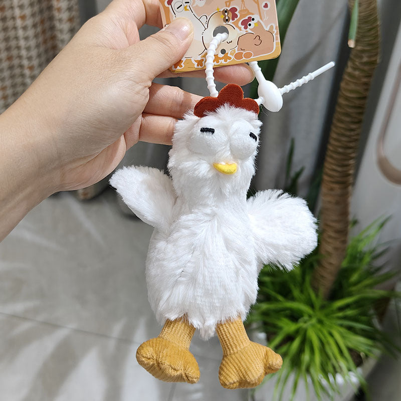 Egg-laying chicken creative plush toy hanger