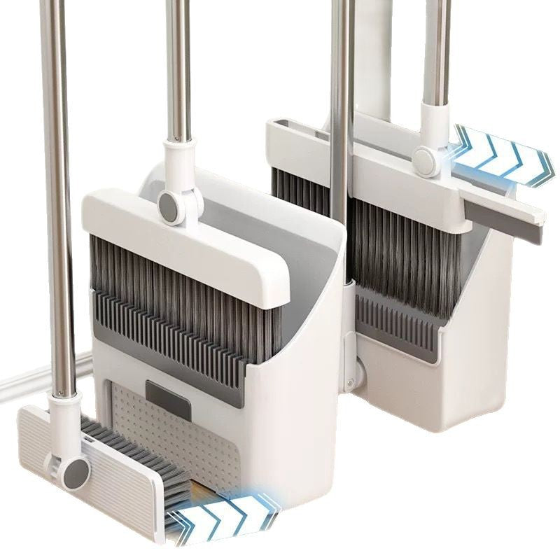 Broom Dustpan suit Combination Household Broom Wiper Non-stick Hair-setting Dustpan Sweeping Artifact Garbage Shovel Broom