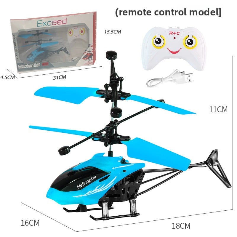 Remote controlled airplane helicopter rechargeable children's toy