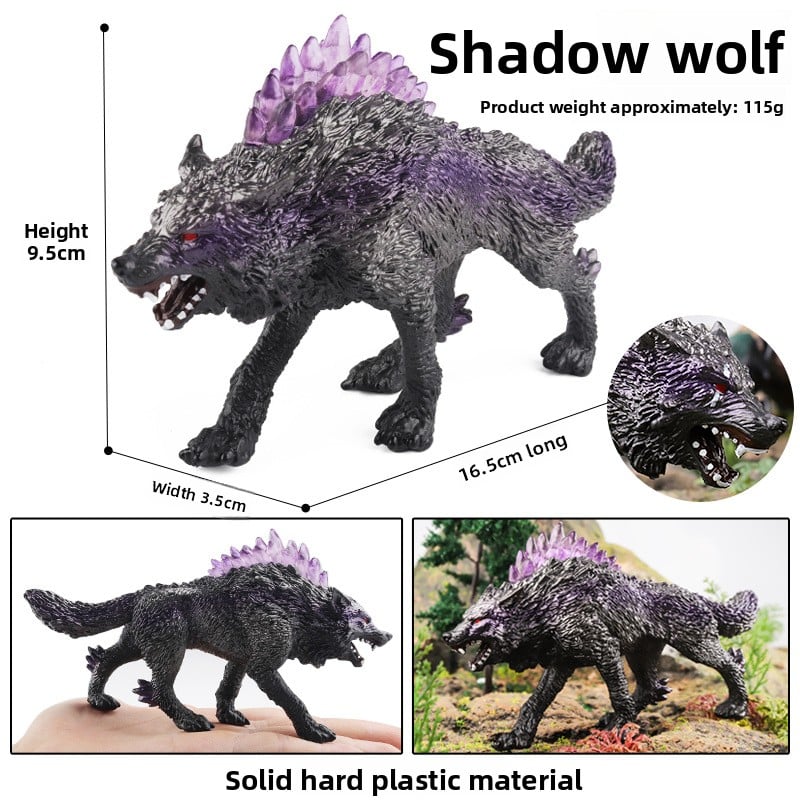 Solid Simulation Wild Wolf Animal Model for Kids Educational Toy