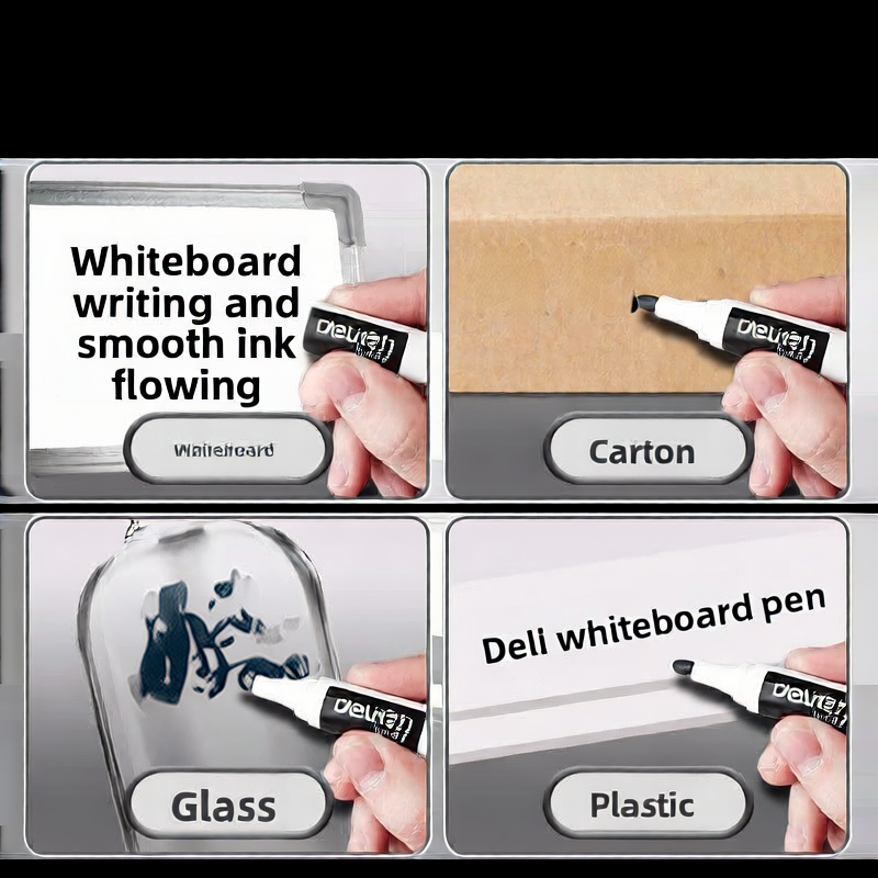 The large tip of the water-based marker pen can be refilled with ink