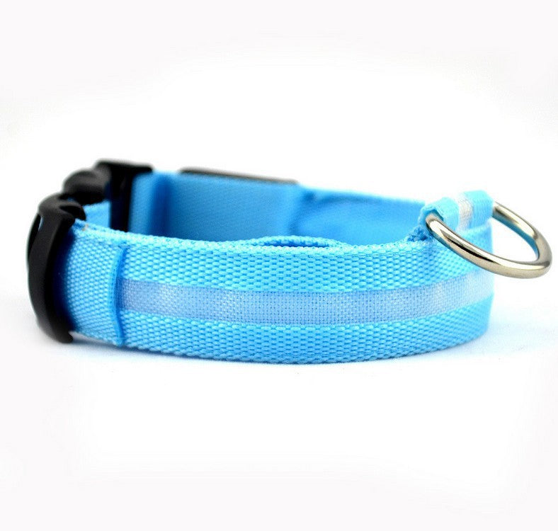 New LED Dog Collar - USB Rechargeable Glowing Pet Collar for Small & Large Dogs, Anti-Lost Safety Necklace