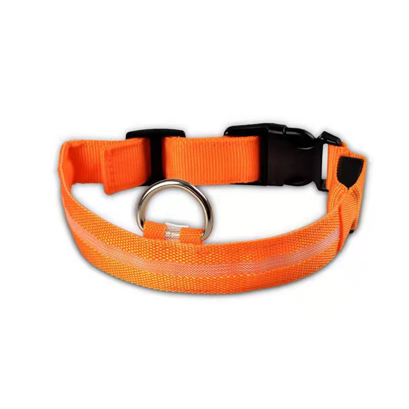 New LED Dog Collar - USB Rechargeable Glowing Pet Collar for Small & Large Dogs, Anti-Lost Safety Necklace