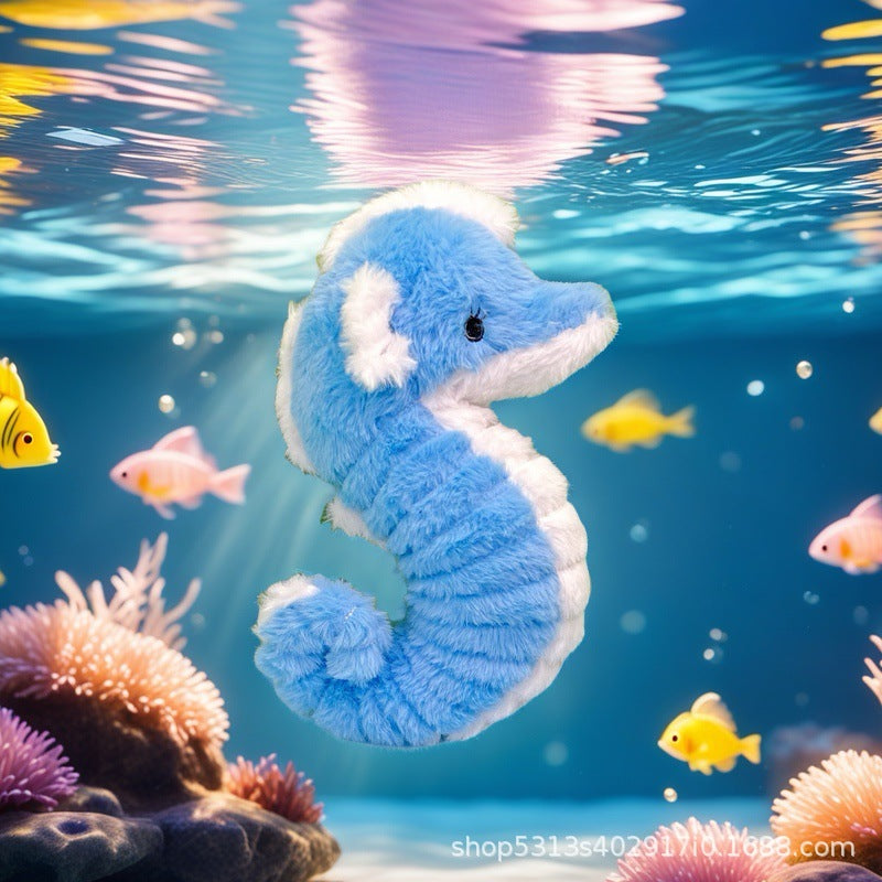 Sea Jellyfish Pendant Plush Doll Toy Cartoon Doll Keychain School Bag Hanging Ornaments