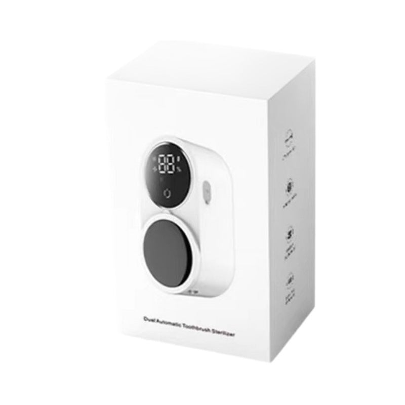 Toothbrush Disinfection Box UV Sterilization Double Wall-mounted Toothbrush Disinfector