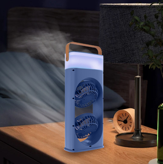 Three-hole double-head spray fan