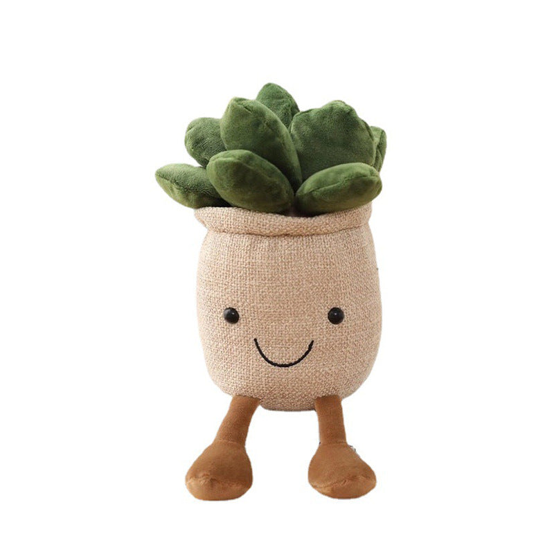 Soft toy plant decoration piece
