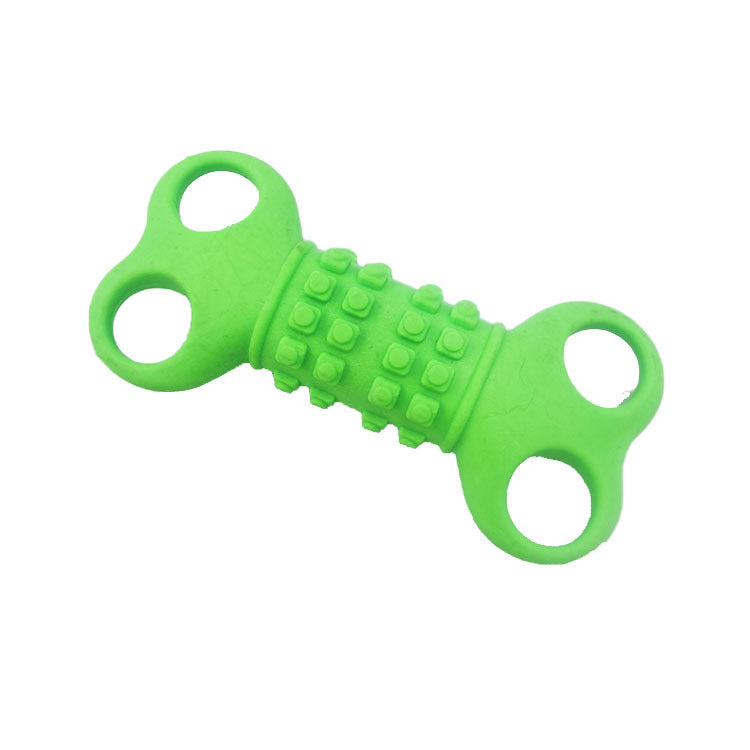 TPR Chew-Resistant Dental Toy with Multi-Hole Design for Dogs
