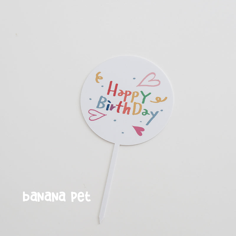 Pet Small Dog Cat Dog Birthday Dress Cake Digital Candle Cute Animal Blue Bib Paper Tray