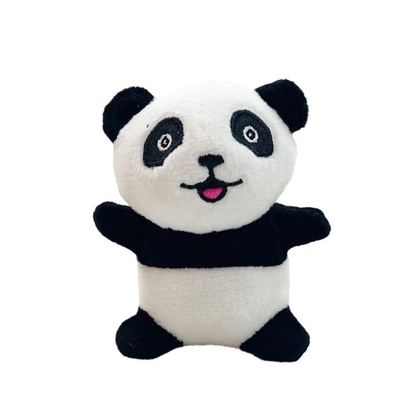 Pet toy supplies: Squeaky Tree Hole Panda Plush toy