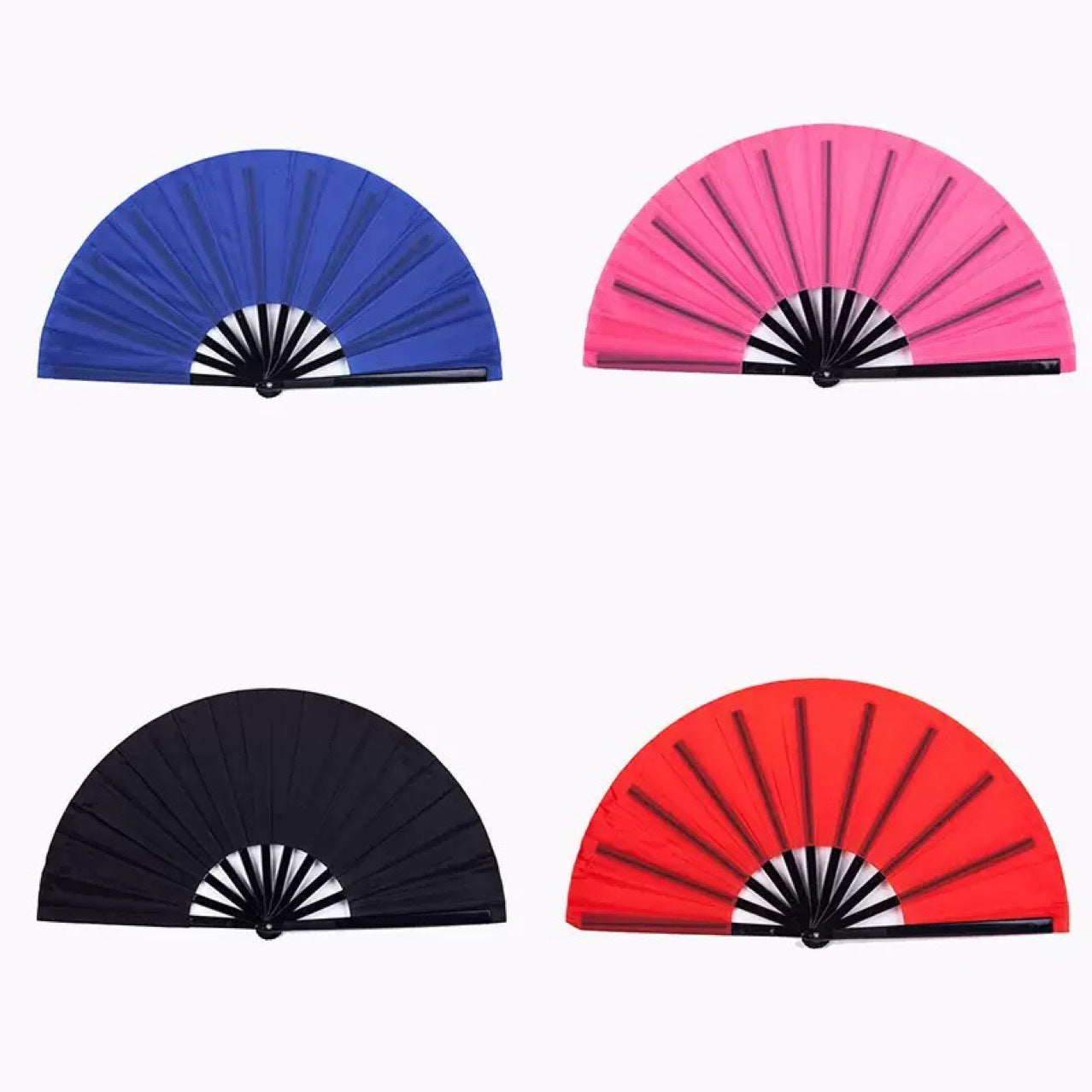 Colorful Pattern Kung Fu Fan