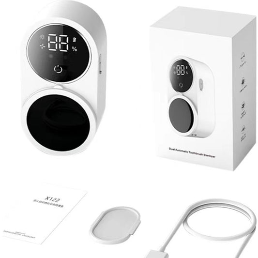 Toothbrush Disinfection Box UV Sterilization Double Wall-mounted Toothbrush Disinfector